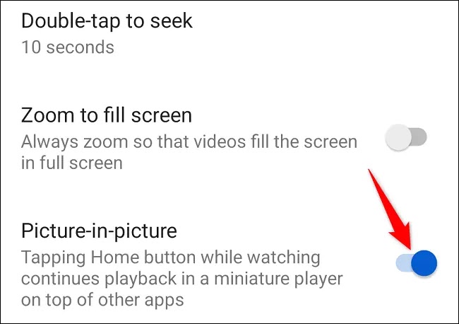كيفية استخدام ميزة صورة داخل صورة في اليوتيوب على الأندرويد؟ تمكين خيار "صورة داخل صورة"